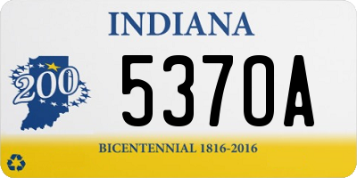 IN license plate 537OA