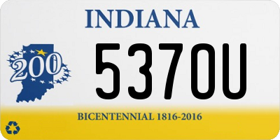 IN license plate 537OU