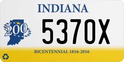 IN license plate 537OX