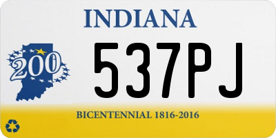 IN license plate 537PJ