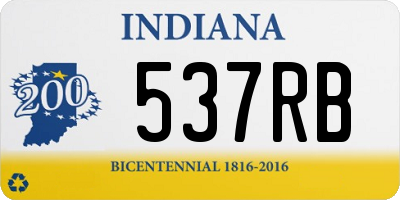 IN license plate 537RB