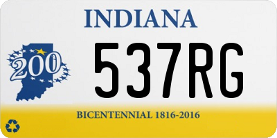 IN license plate 537RG