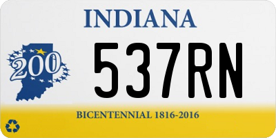 IN license plate 537RN