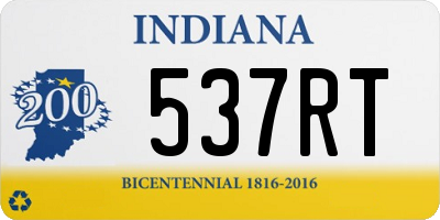 IN license plate 537RT