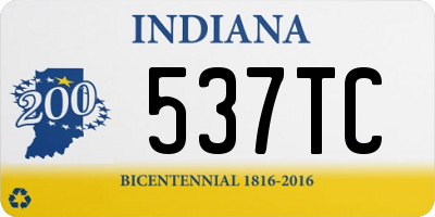 IN license plate 537TC