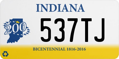 IN license plate 537TJ