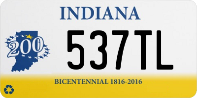 IN license plate 537TL