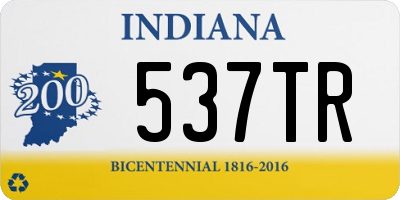 IN license plate 537TR