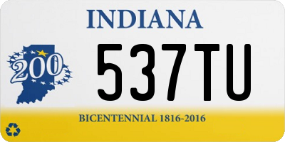 IN license plate 537TU