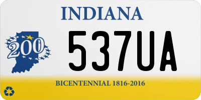 IN license plate 537UA