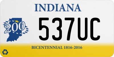 IN license plate 537UC