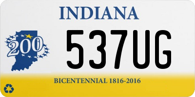 IN license plate 537UG