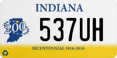 IN license plate 537UH