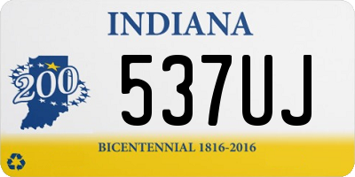 IN license plate 537UJ