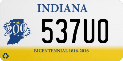 IN license plate 537UO