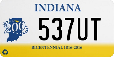 IN license plate 537UT