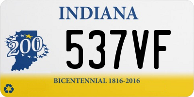 IN license plate 537VF