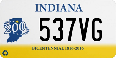 IN license plate 537VG