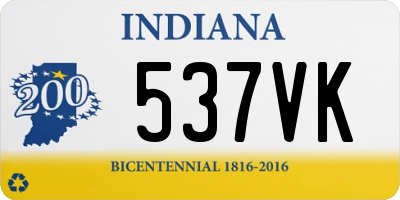 IN license plate 537VK