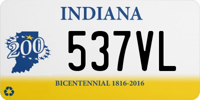 IN license plate 537VL