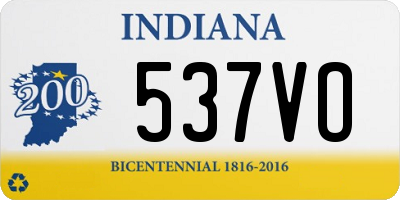 IN license plate 537VO