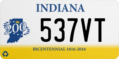 IN license plate 537VT