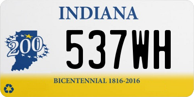 IN license plate 537WH