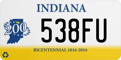 IN license plate 538FU