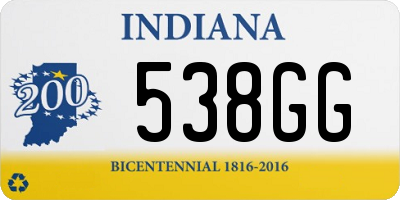 IN license plate 538GG