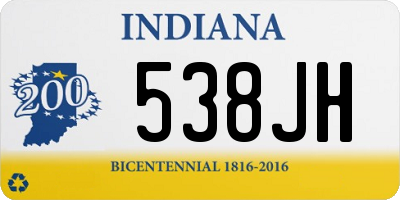 IN license plate 538JH