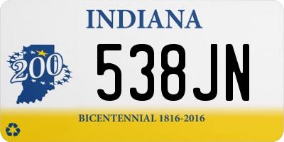 IN license plate 538JN