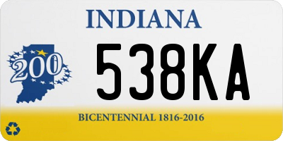 IN license plate 538KA