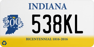 IN license plate 538KL