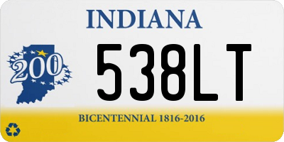 IN license plate 538LT