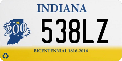 IN license plate 538LZ