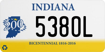 IN license plate 538OL