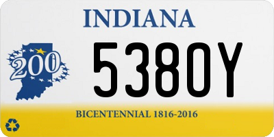 IN license plate 538OY
