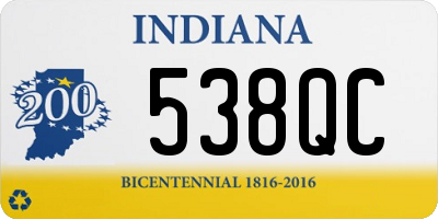 IN license plate 538QC
