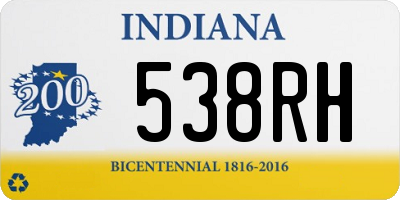 IN license plate 538RH