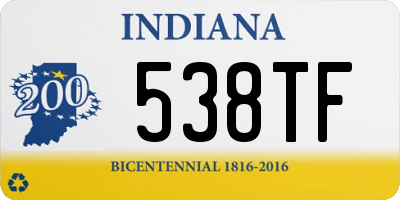 IN license plate 538TF