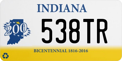 IN license plate 538TR