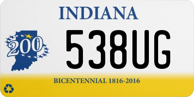 IN license plate 538UG
