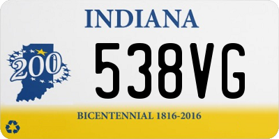 IN license plate 538VG