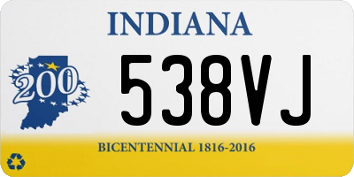 IN license plate 538VJ