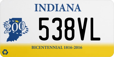 IN license plate 538VL