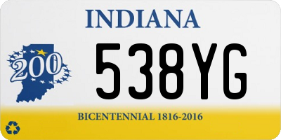 IN license plate 538YG