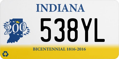 IN license plate 538YL