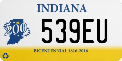 IN license plate 539EU