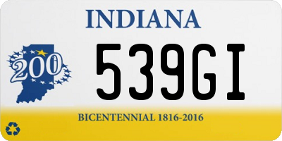 IN license plate 539GI