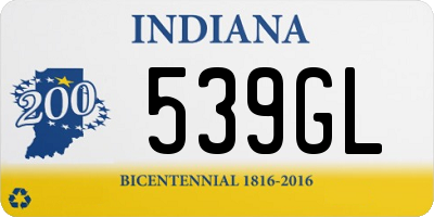 IN license plate 539GL